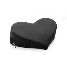 Heart Wedge Black Microvelvet