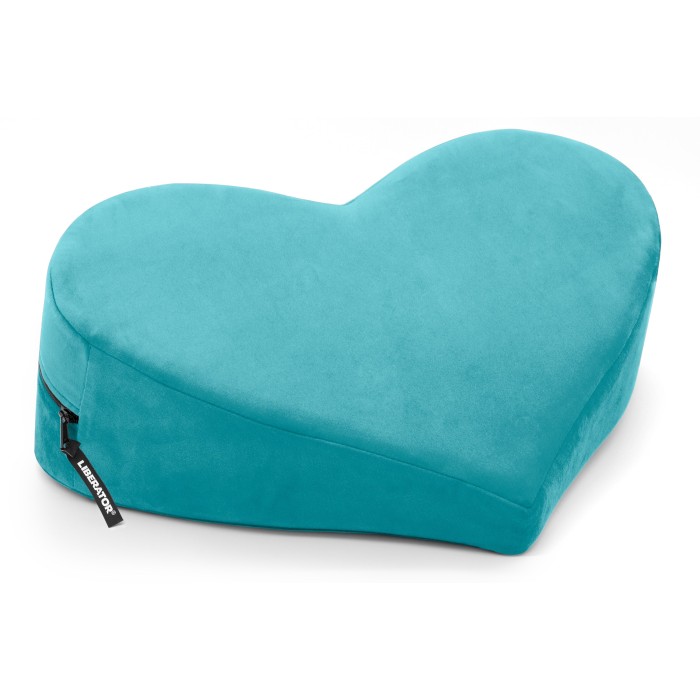 Heart Wedge Teal Microvelvet