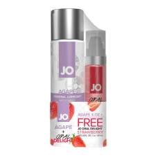 JO Agape 4oz + GWP JO Oral Delight Strawberry Arousal Gel 1oz