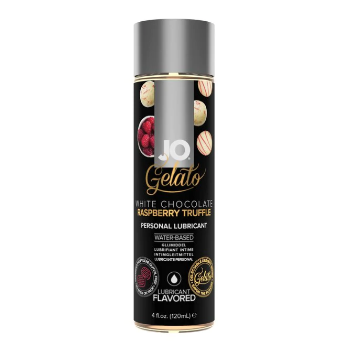 JO Gelato - White Chocolate Raspberry Truffle - Lubricant 4 floz / 120 mL