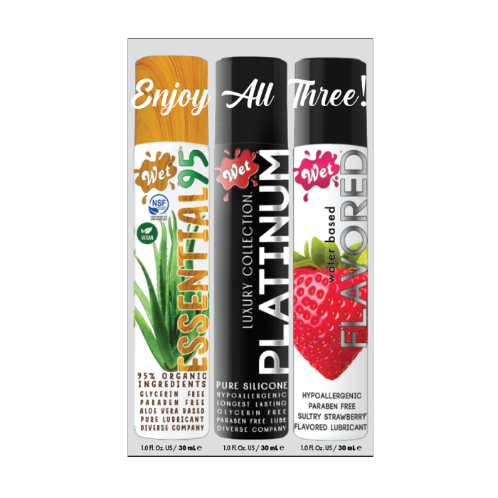 3 PACK SAMPLER (1OZ ESSENTIAL95, PLATINUM, STRAWBERRY) 1 Fl. Oz./30mL x 3