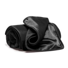 Fascinator Throw Black Microvelvet - Regular Size